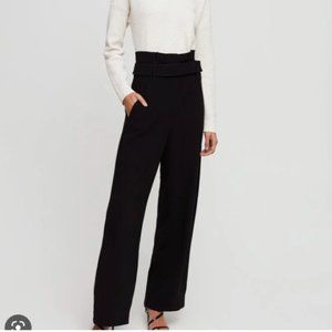 Babaton high-waisted trousers with belt - size 10 - Aritzia Brand